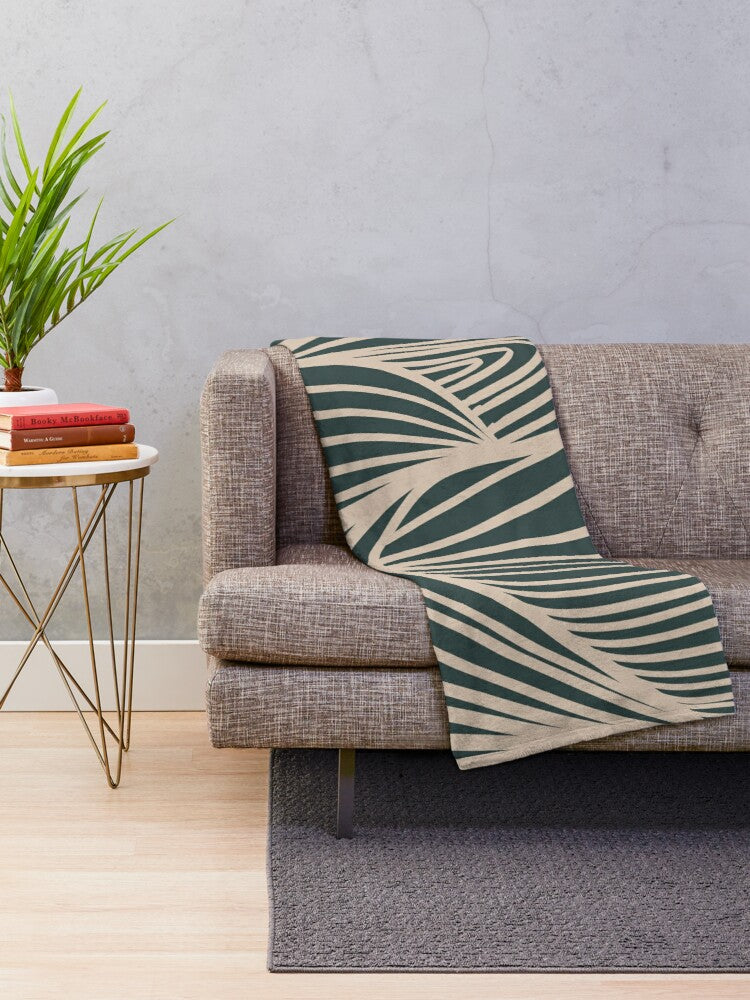 Double Tunnel - Green Throw Blanket