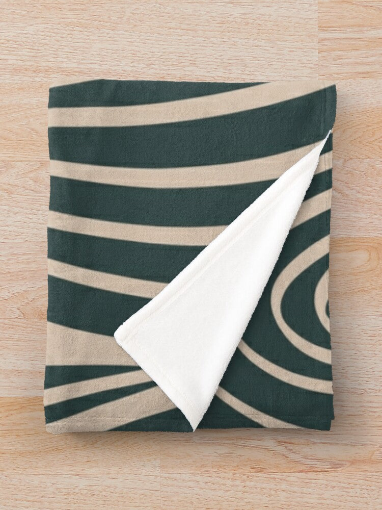 Double Tunnel - Green Throw Blanket